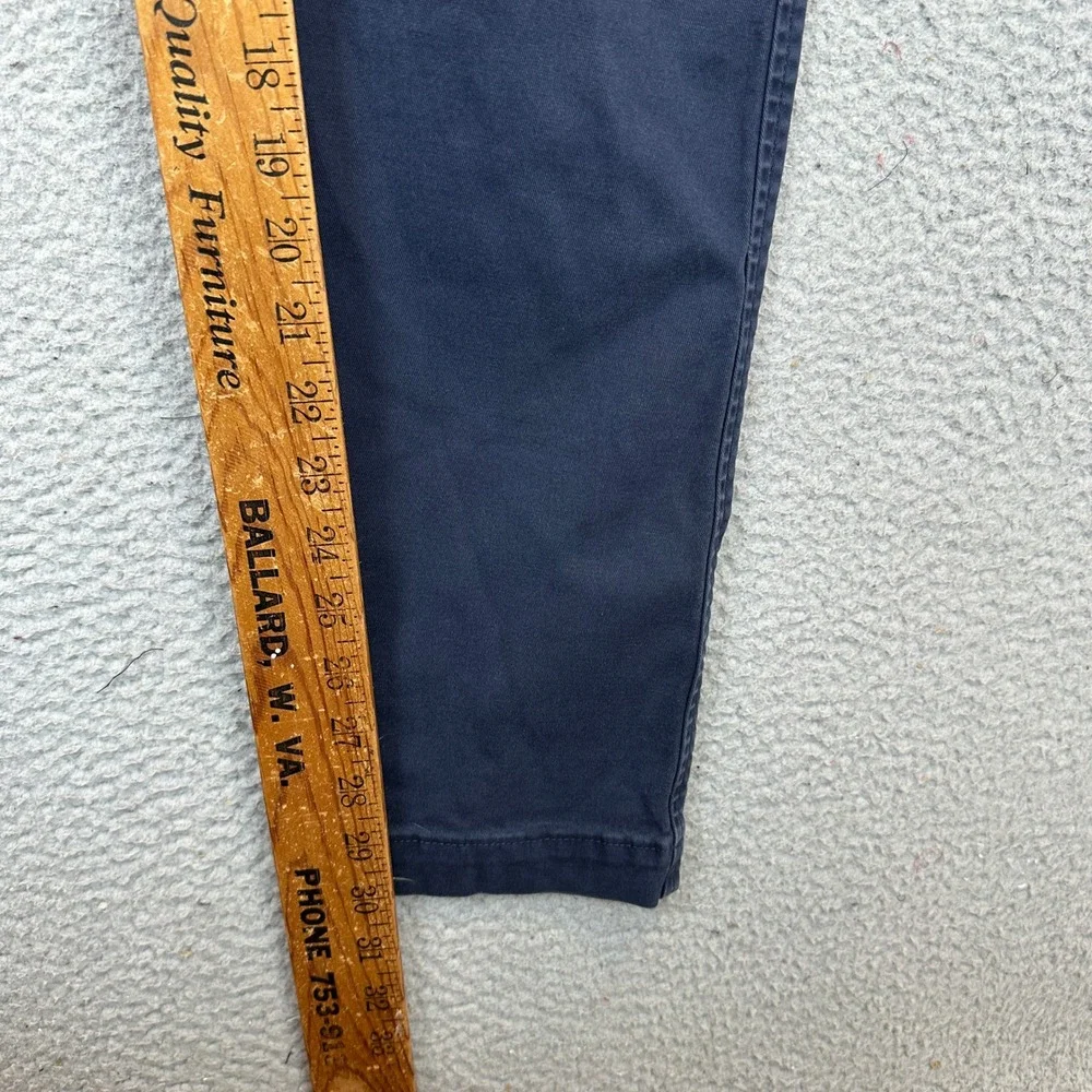 Levis XX Chino Pants Mens 33X32 Standard Taper Navy Blue Red Tab Casual Stretch